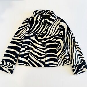 GapKids Zebra Print Jacket (Size M 8) Y2K Vibes